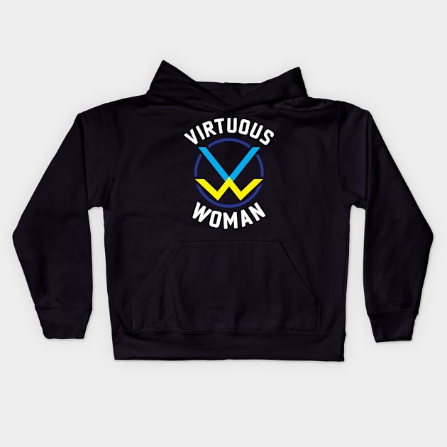 Virtuous Woman Kids Hoodie by JackLord Designs 